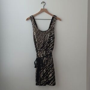 ❤️ EXPRESS women's black and sequin mini dress